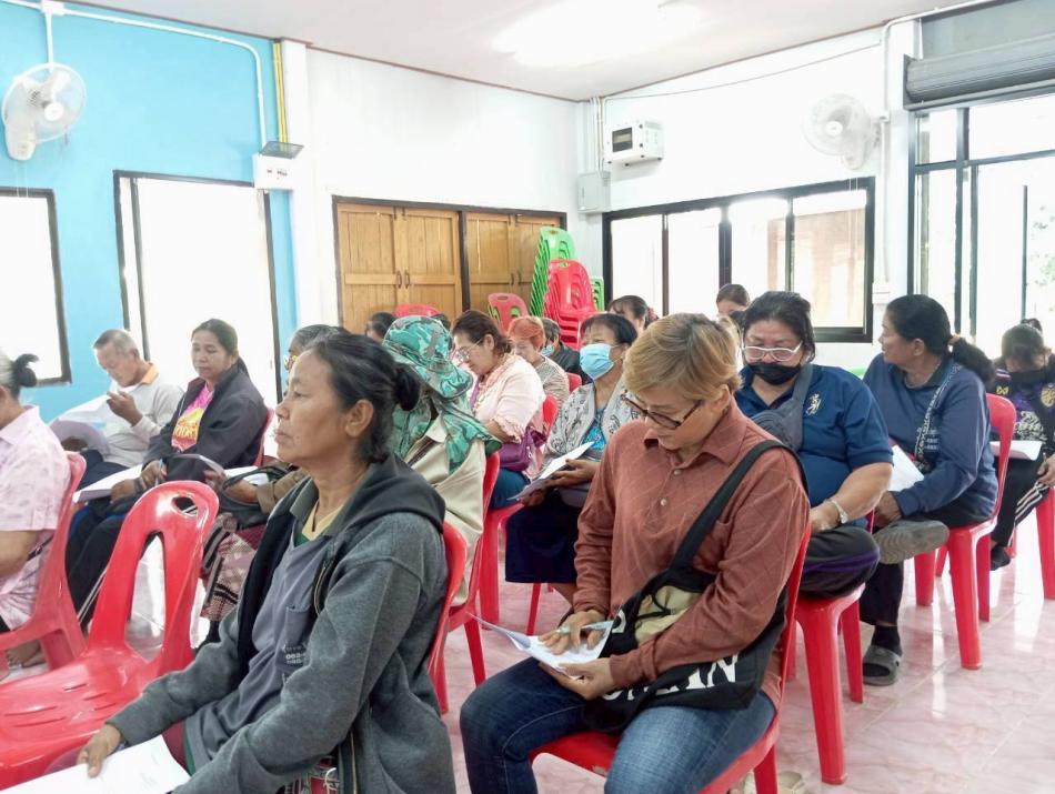  เข้าร่วมประชุมประจำเดือนหมู่บ้าน ณ หมู่ที่ 2 บ้านเขาปูน 